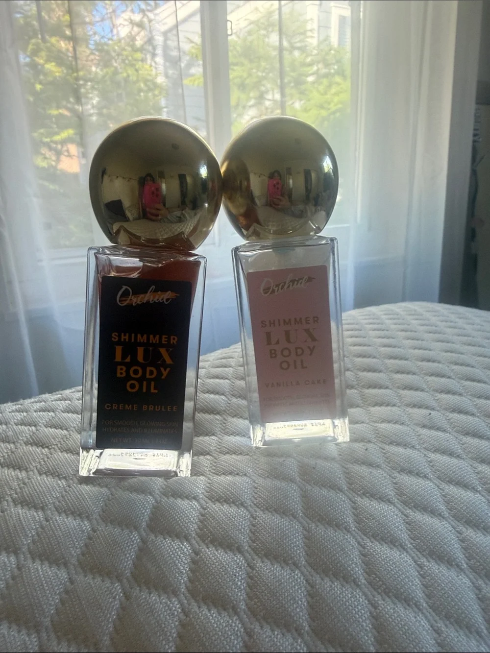 Viral Orchid Shimmer Lux Body Oil - Creme Brulee & Vanilla Cake